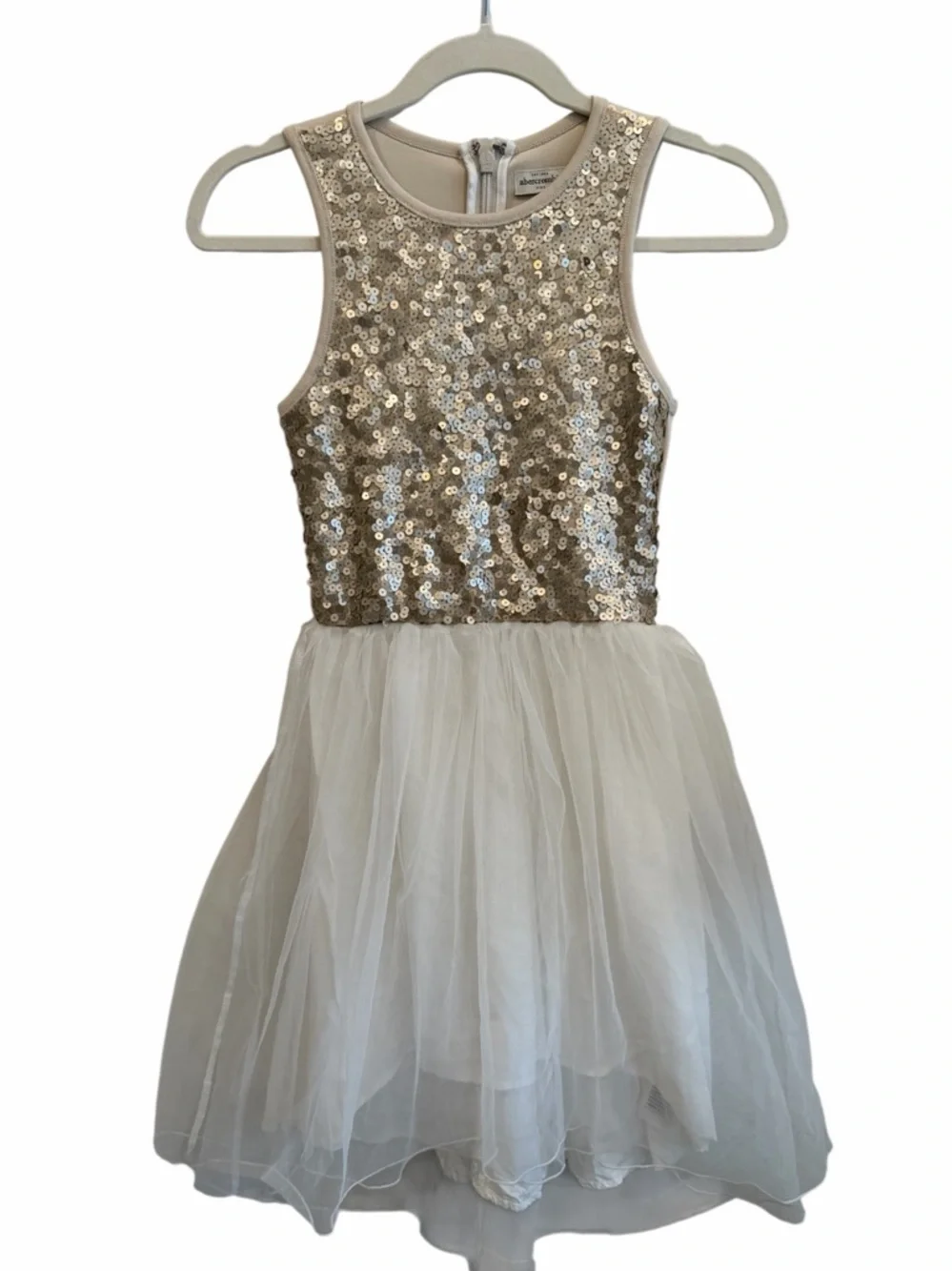 Abercrombie Kids‎ Gold Sequin Tulle Party Dress size 13 / 14